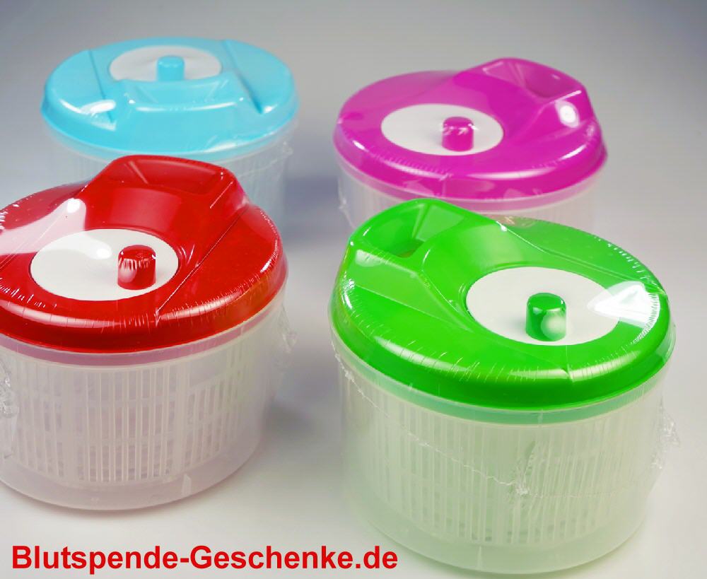 Blutspendegeschenk Salat-Schleudern