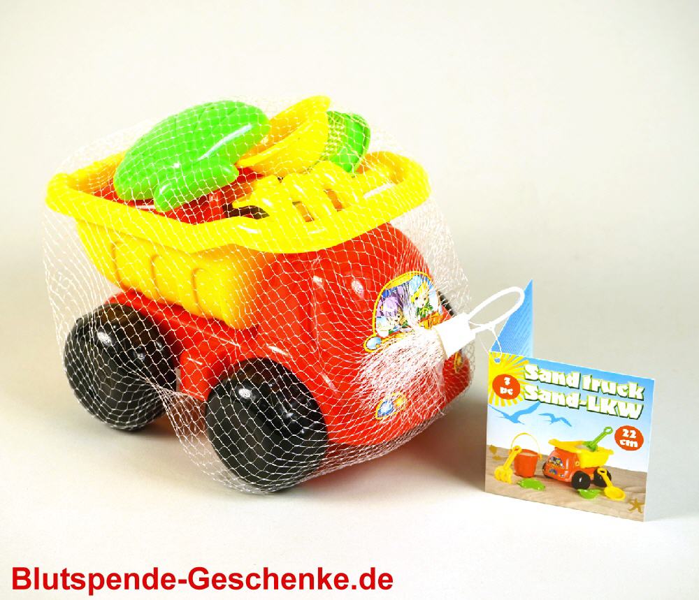 Blutspendegeschenk Sandkasten Spielzeug Formen