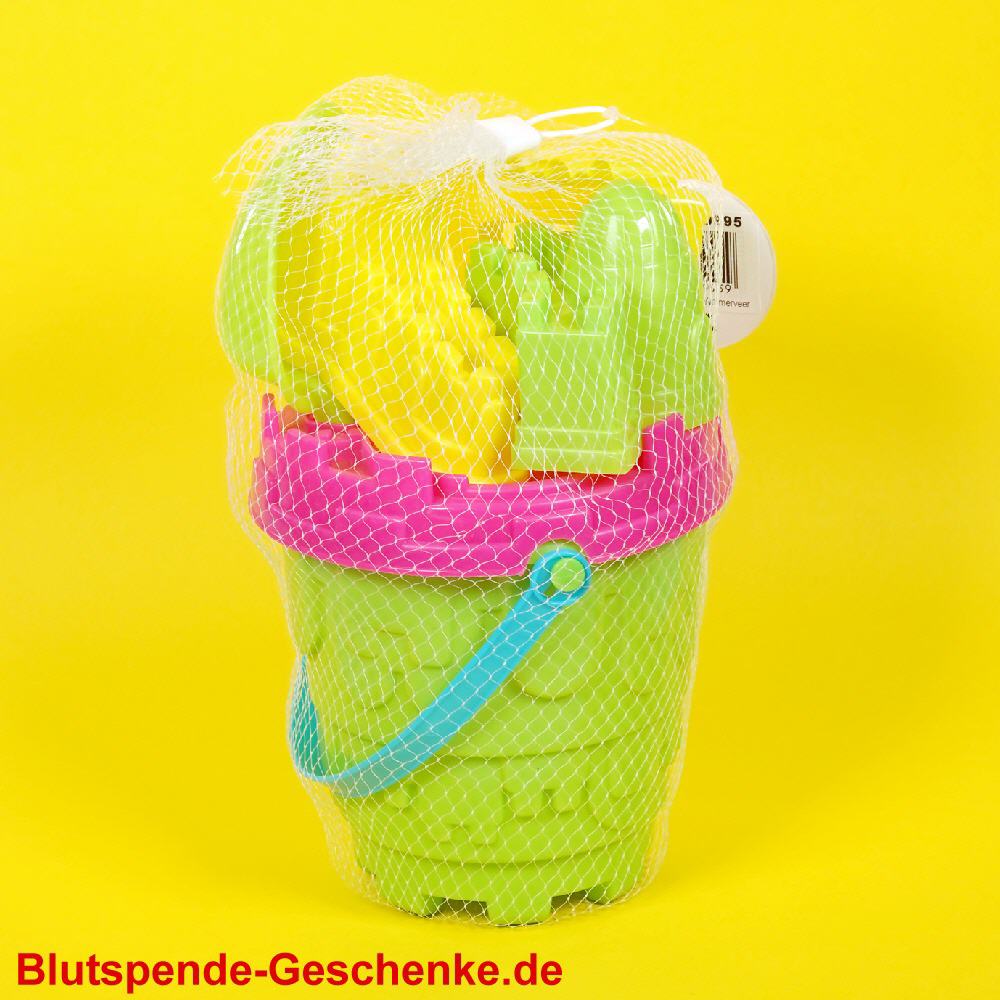 Blutspendegeschenk Sandspielzeugset 6-teilig