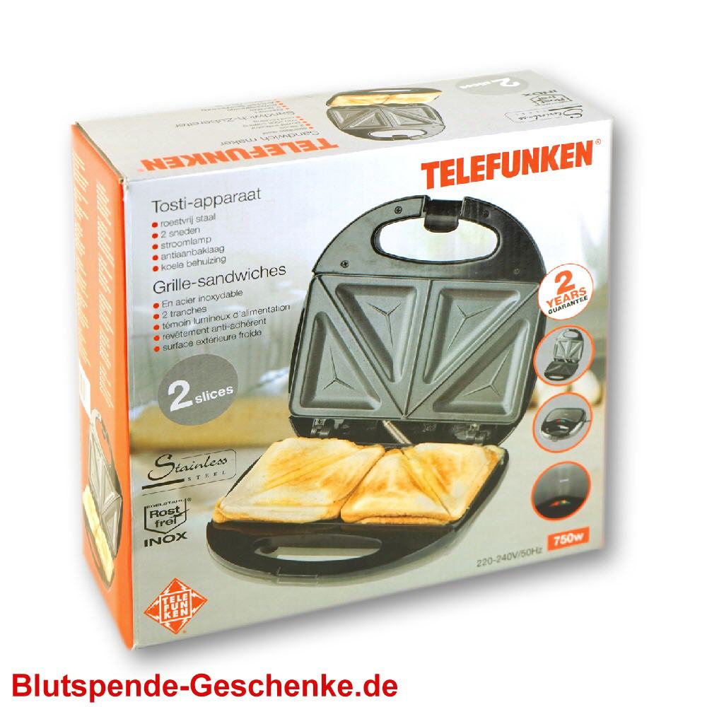Blutspendegeschenk Sandwich-Maker
