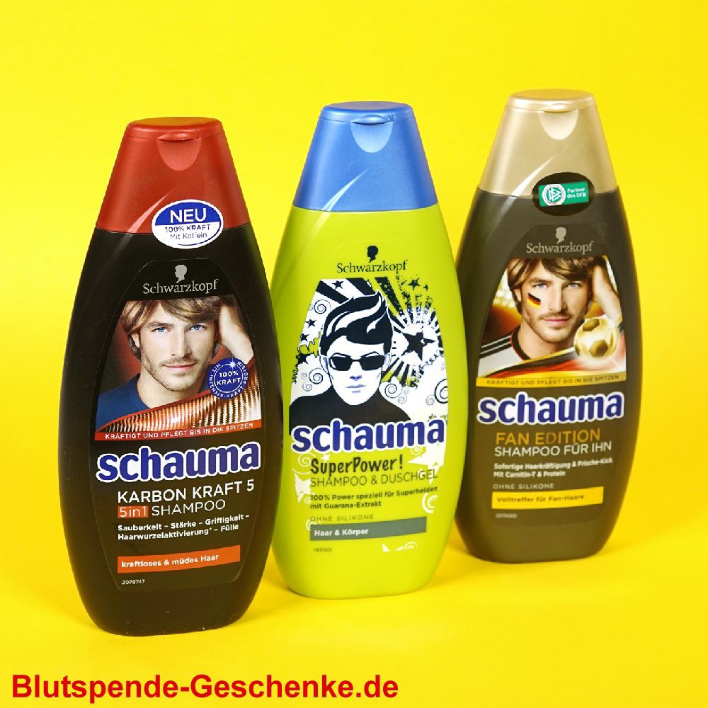 Blutspendegeschenk Schauma Herrenshampoo