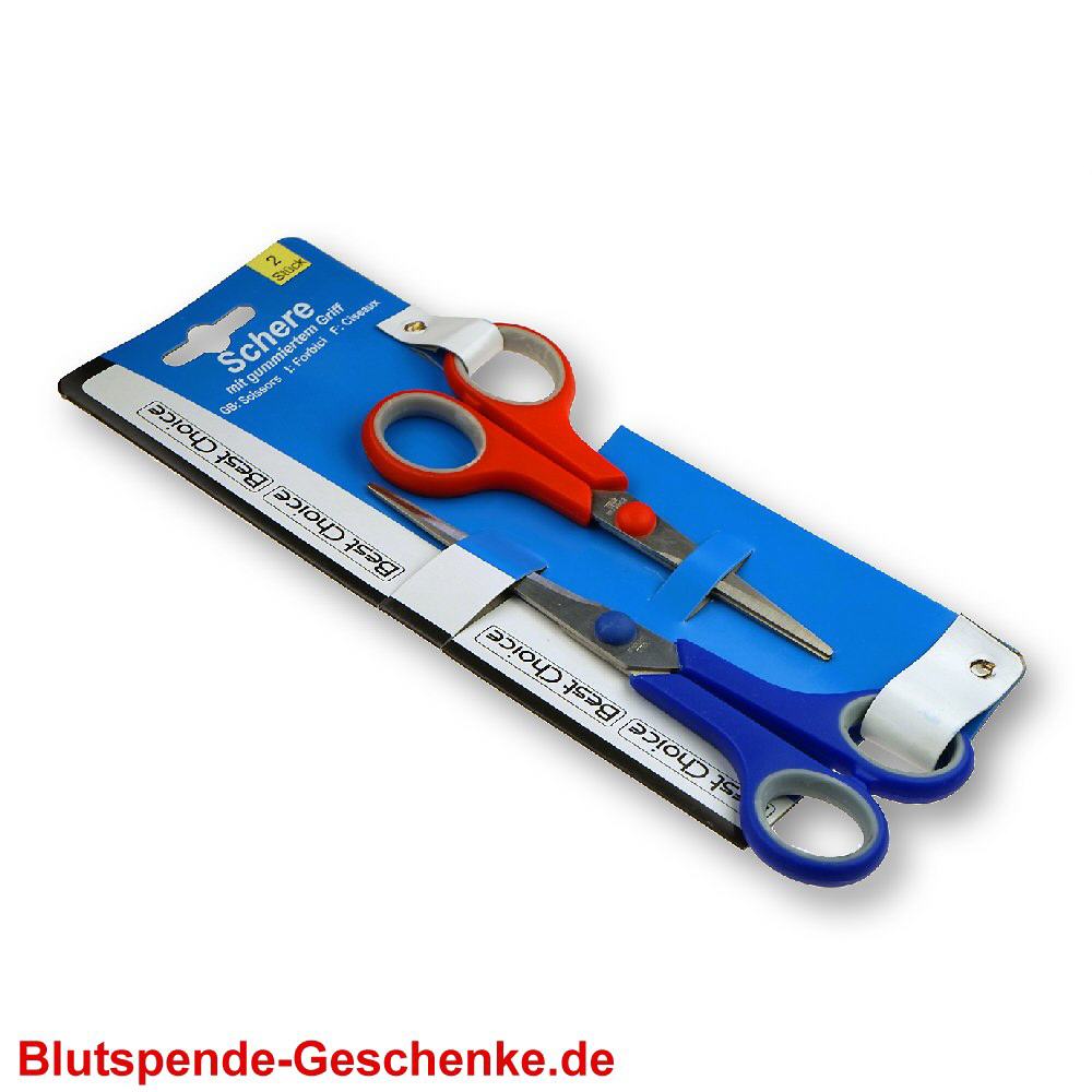 Blutspendegeschenk Bastelscheren 2er-Set