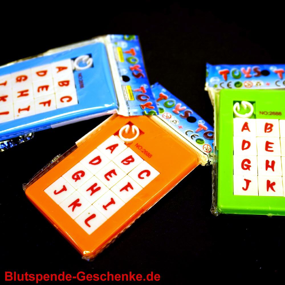 Blutspendegeschenk ABC-Schiebepuzzle