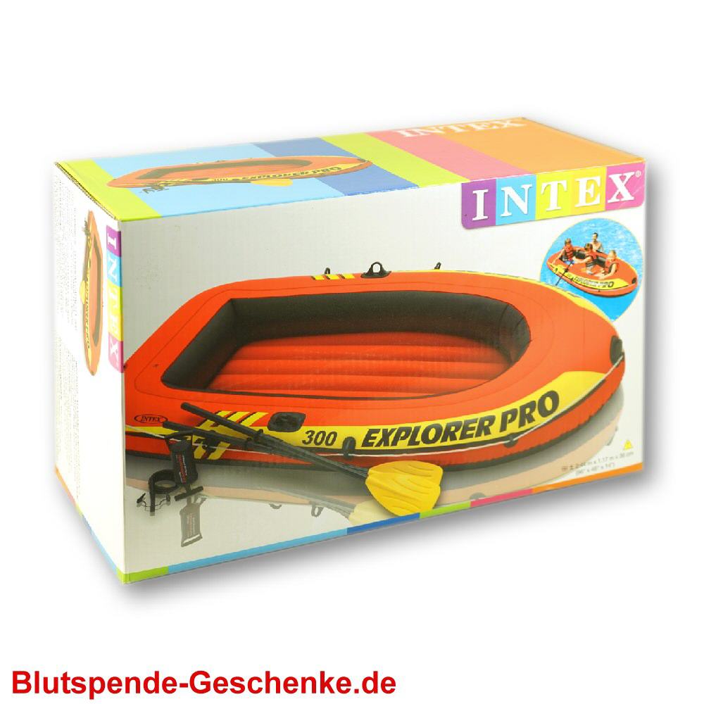 Blutspendegeschenk Schlauchboot XXL