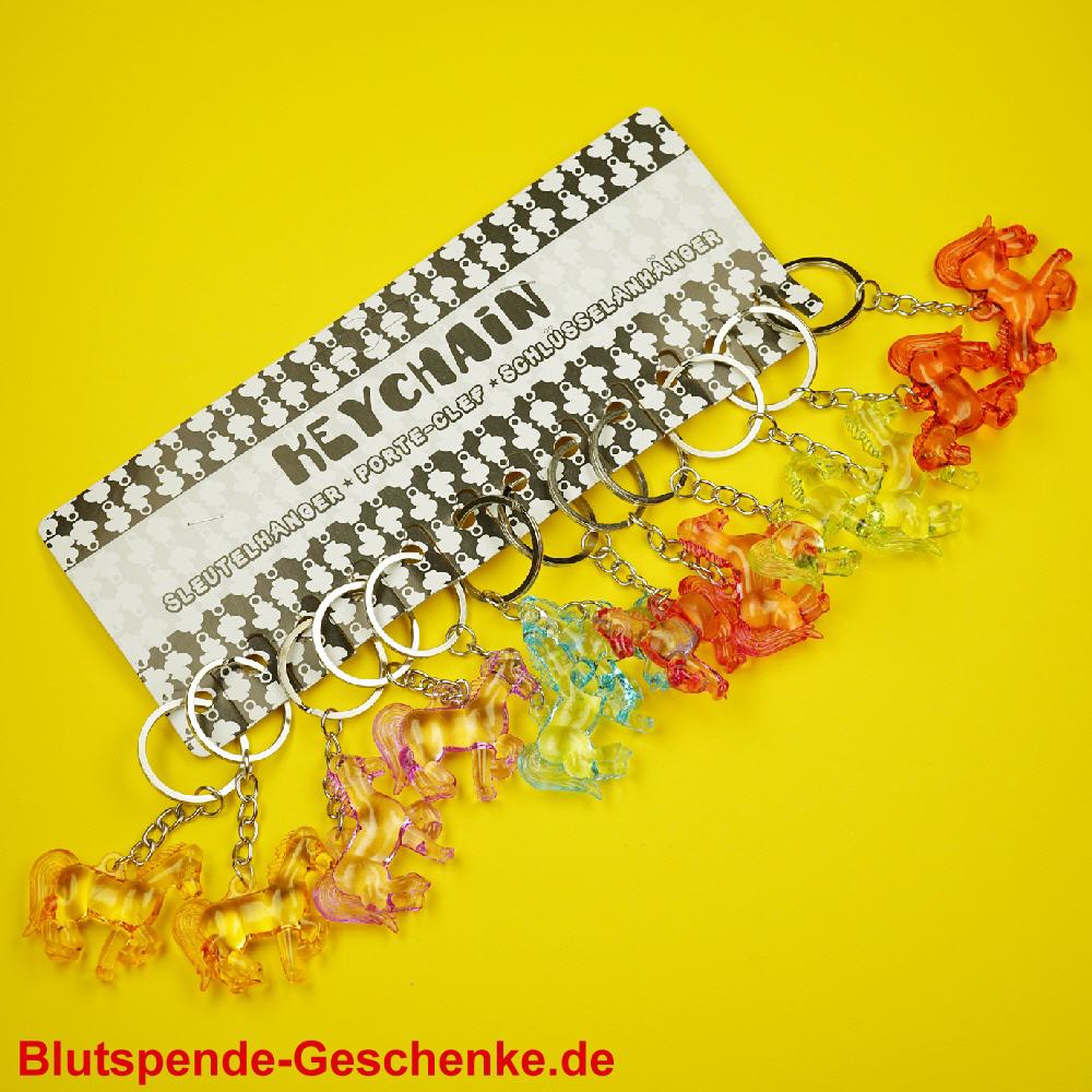 Blutspendegeschenk Schl&uuml;sselanh&auml;nger Pferd
