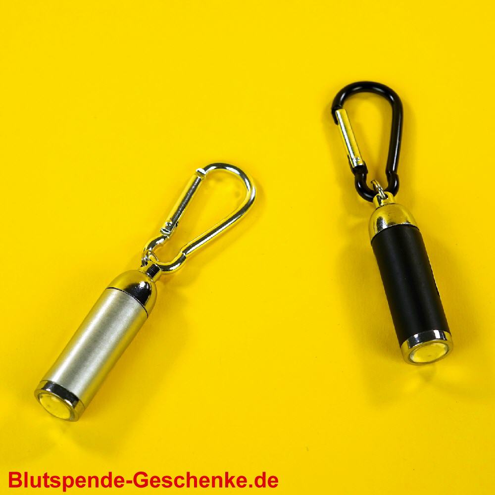 Blutspendegeschenk Anh&auml;nger-Taschenlampe