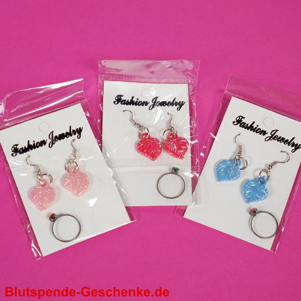 Blutspendegeschenk Schmuckset