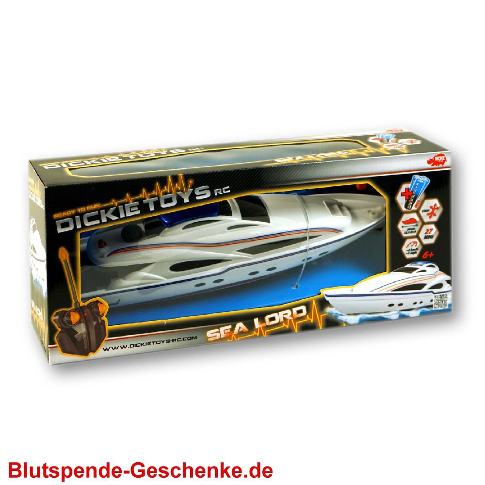 Blutspendegeschenk RC-Schnellboot