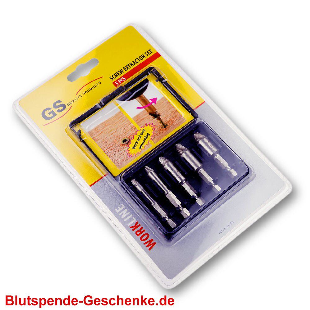 Blutspendegeschenk Schraubenentferner-Set