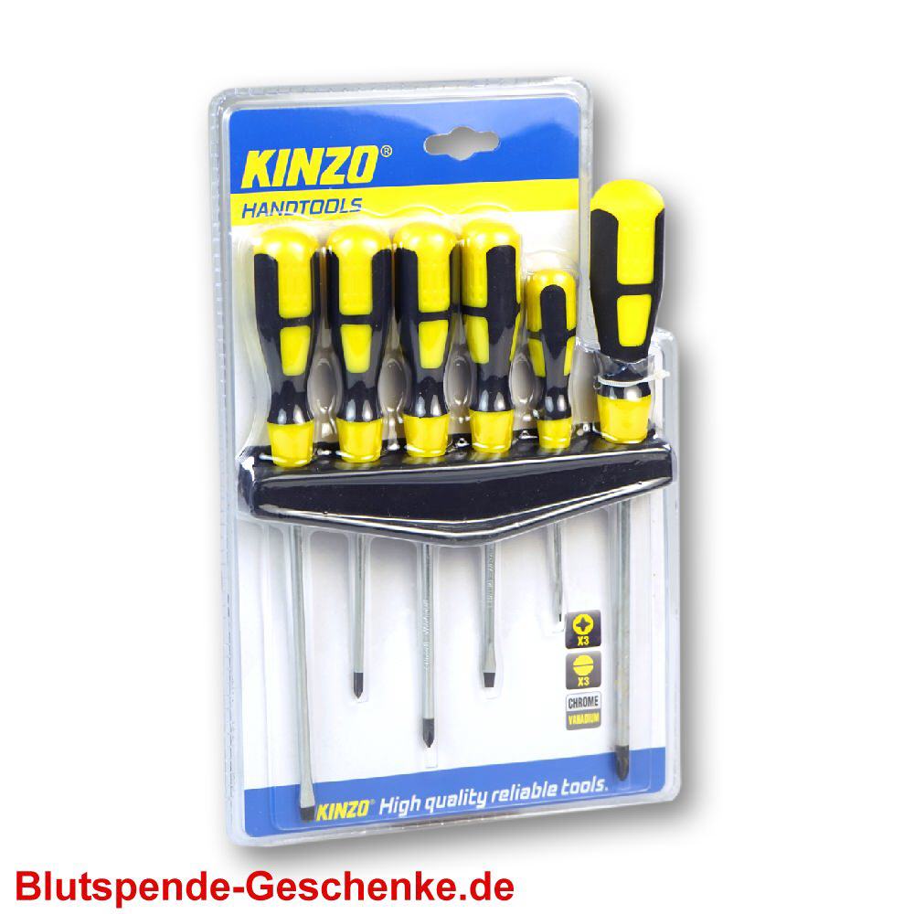 Blutspendegeschenk Schraubendreher im 6er-Set