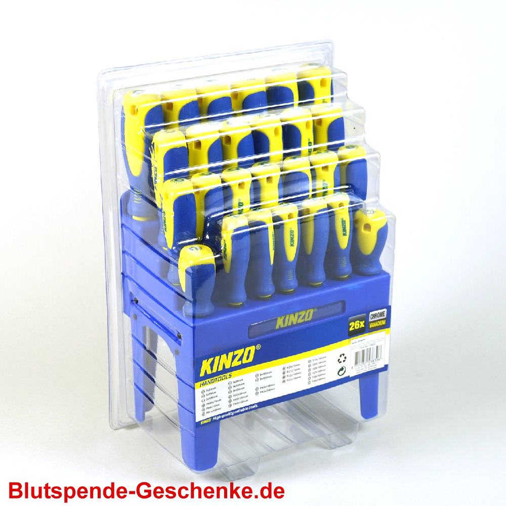 Blutspendegeschenk Schraubenzieher Set Gross