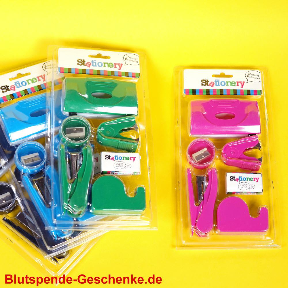 Blutspendegeschenk B&uuml;routensilien