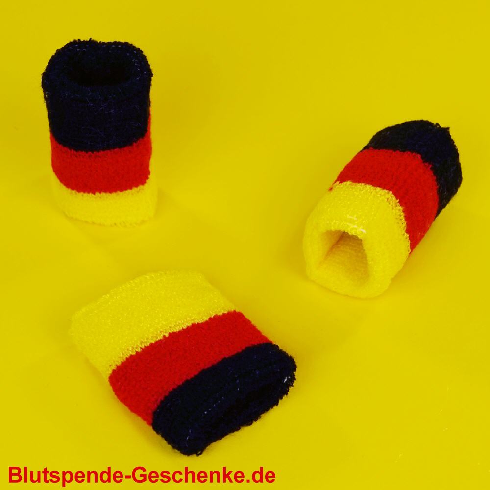 Blutspendegeschenk Schweissb&auml;nder Deutschlandfarbe