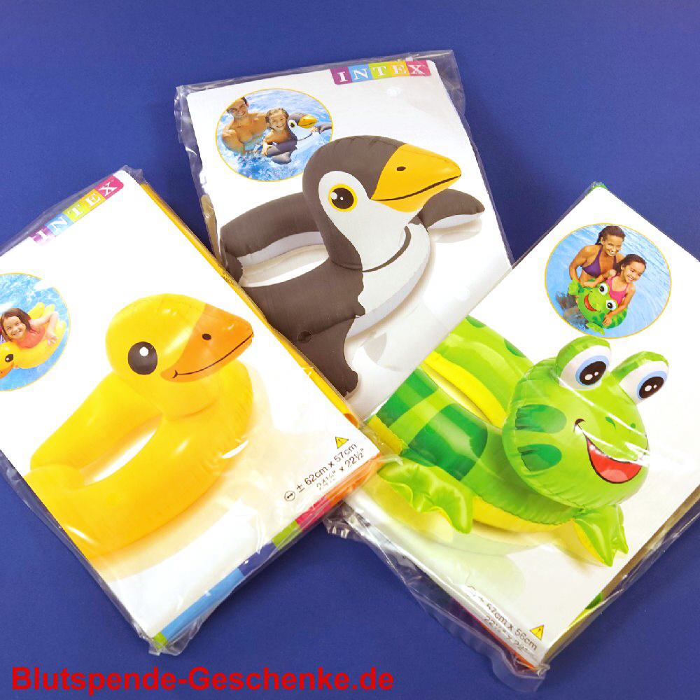 Blutspendegeschenk Schwimmring-Tiere