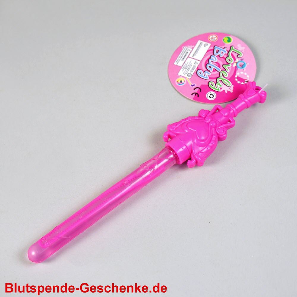 Blutspendegeschenk Stab mit Seifenblasen