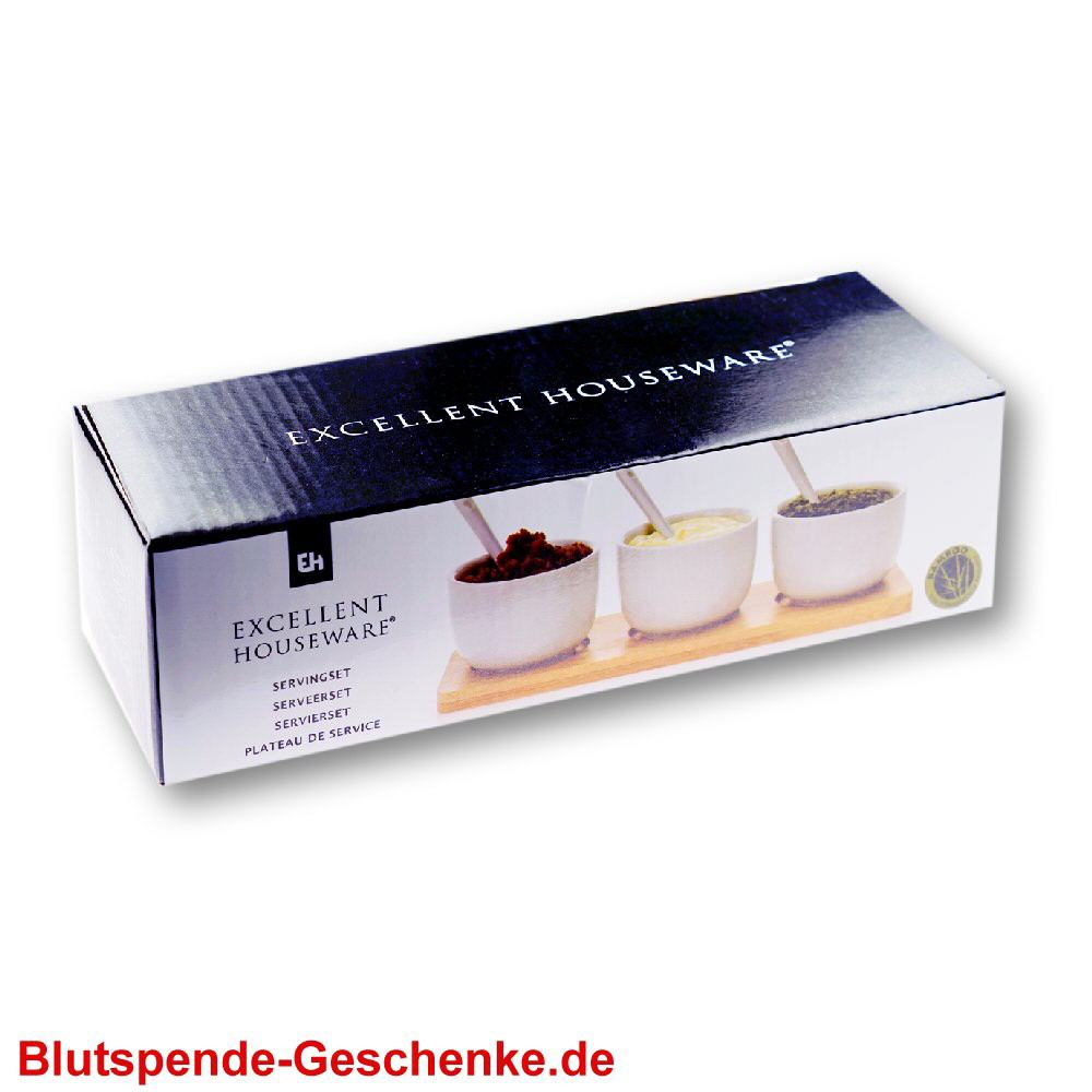 Blutspendegeschenk Servierschalen-Set
