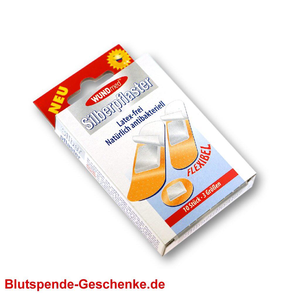 Blutspendegeschenk Sterile Silberpflaster