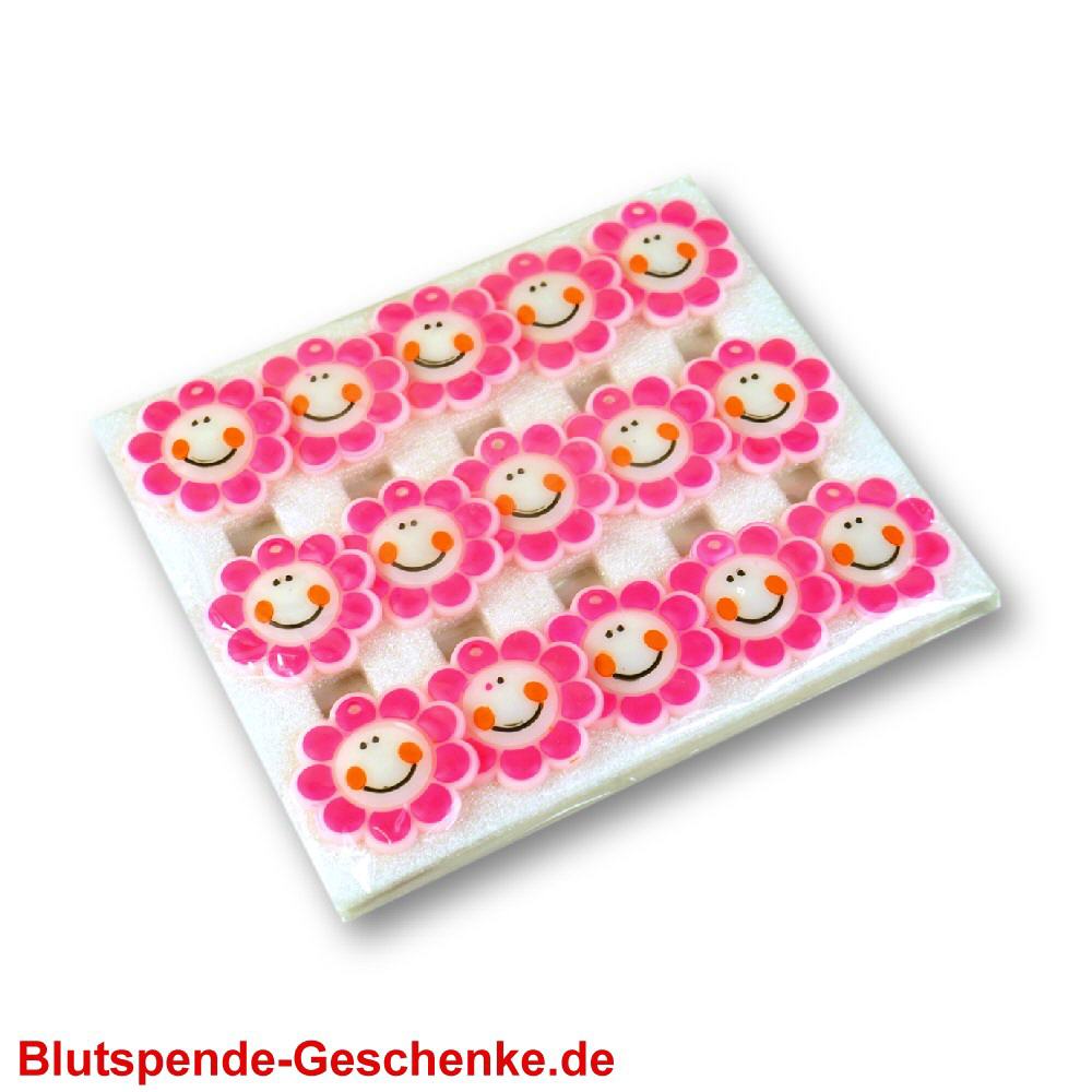 Blutspendegeschenk Anh&auml;nger Silikon Blumen