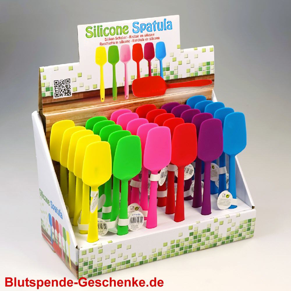 Blutspendegeschenk Bunte Silikon-L&ouml;ffel