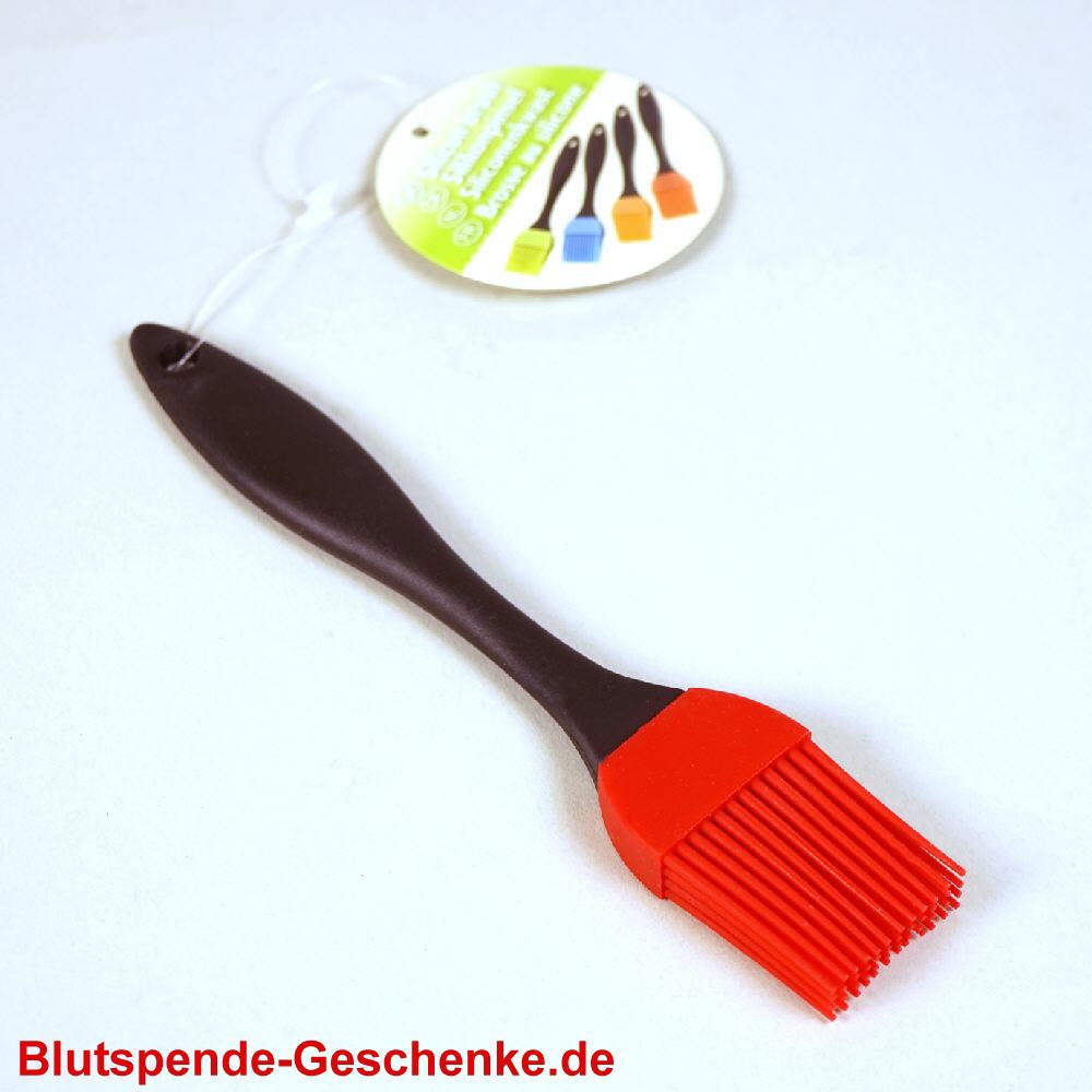 Blutspendegeschenk Backpinsel mit Silikonborsten