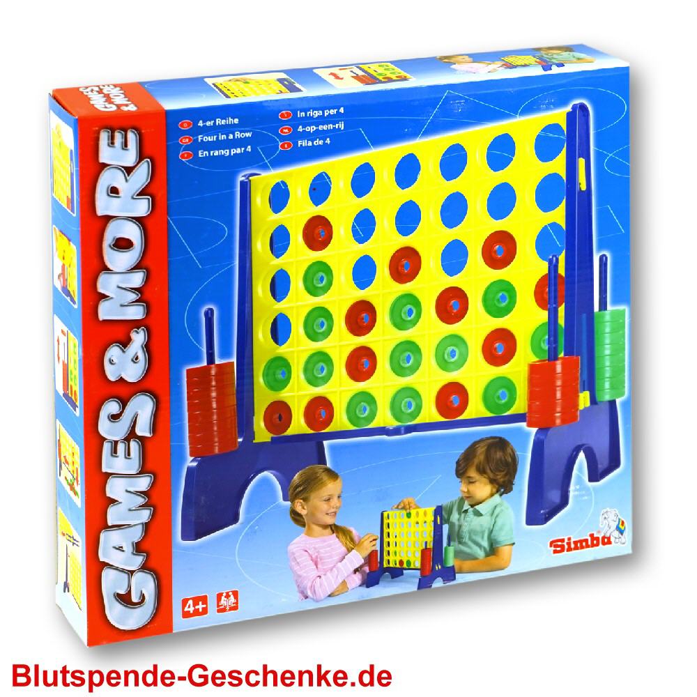 Blutspendegeschenk 4er-Reihe-Spiel