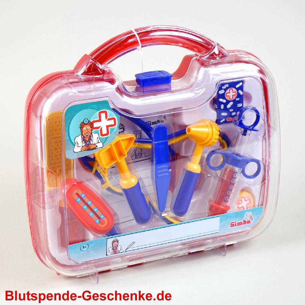 Blutspendegeschenk Spielkoffer Arzt-Sanit&auml;ter