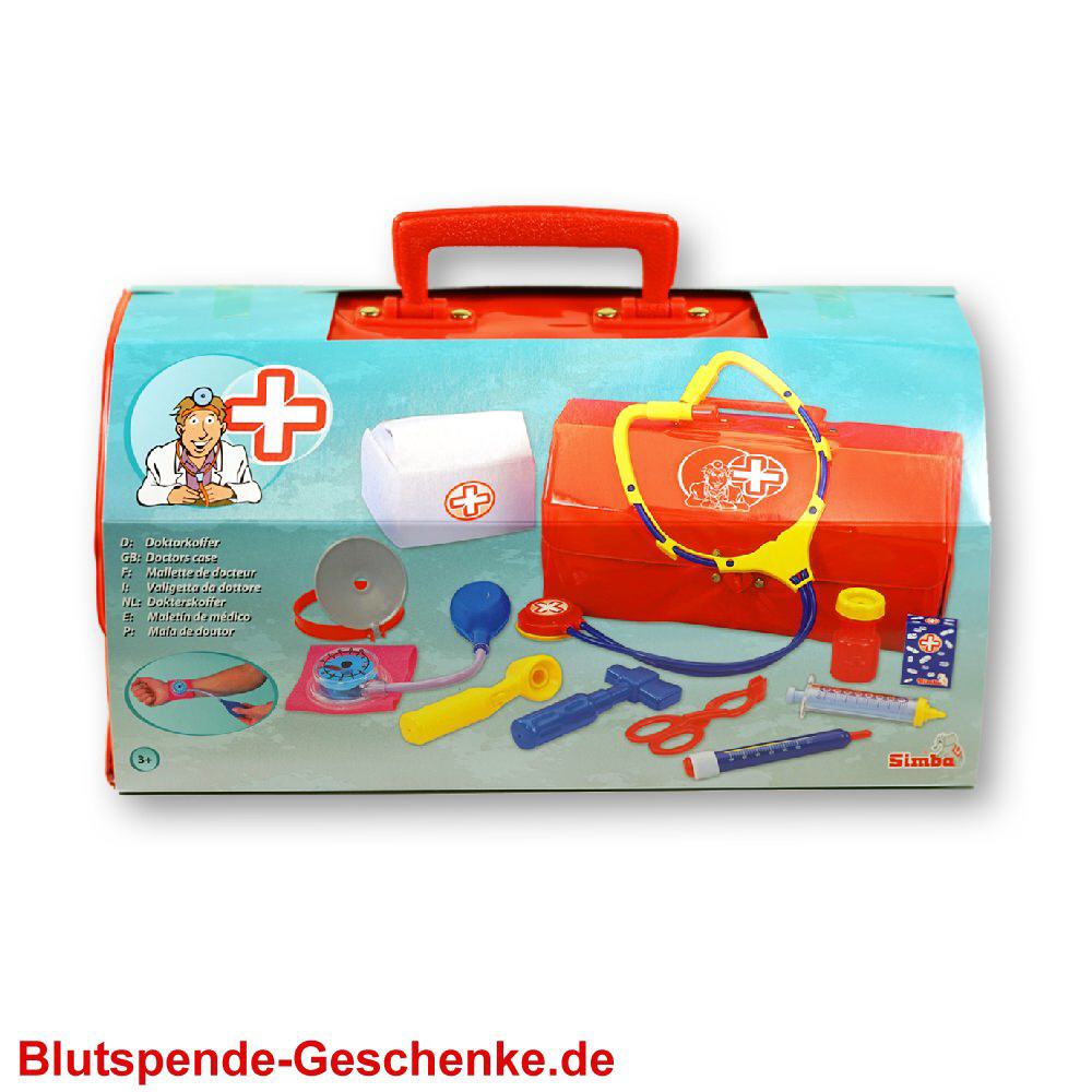 Blutspendegeschenk Spiel-Doktorkoffer