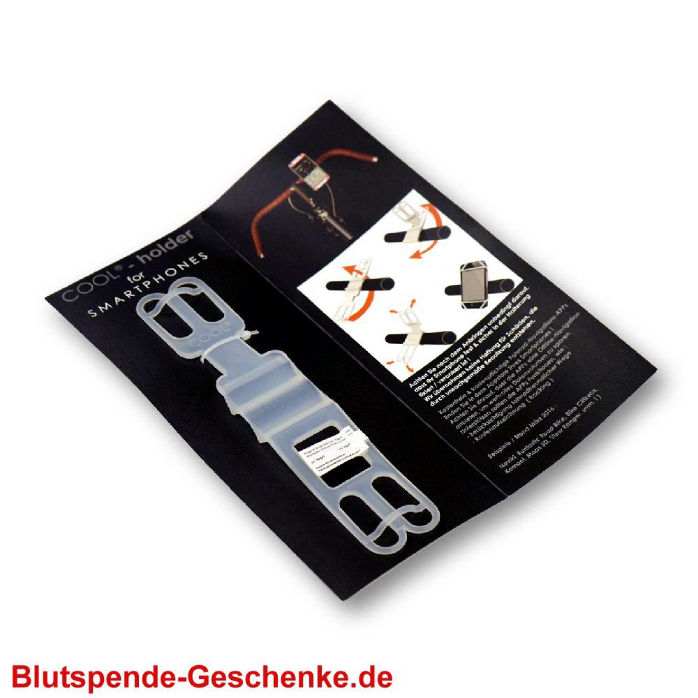 Blutspendegeschenk Handy-Fahrradhalterung