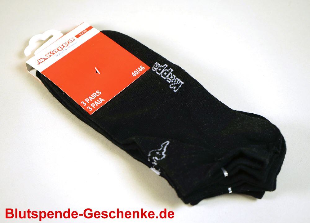 Blutspendegeschenk Schwarze Socken