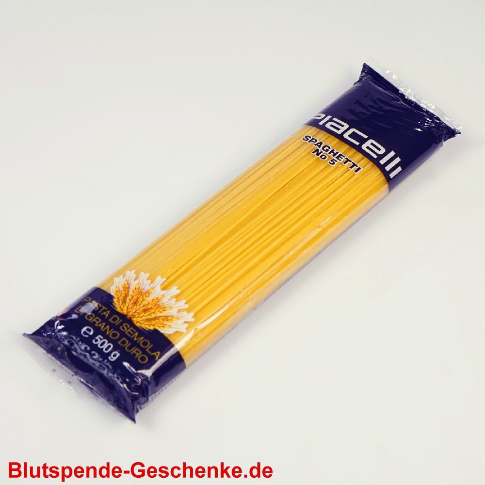 Blutspendegeschenk Nudeln Spaghetti