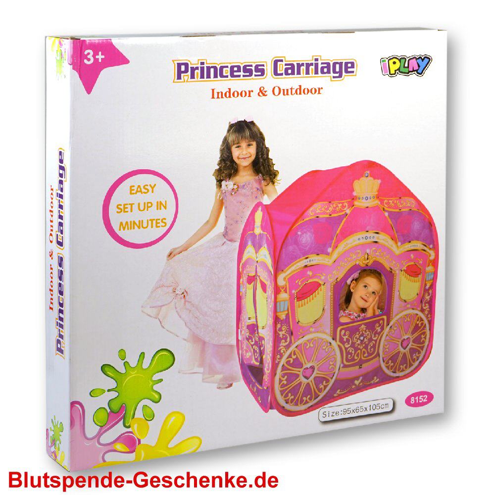 Blutspendegeschenk Prinzessinnen-Spielzelt