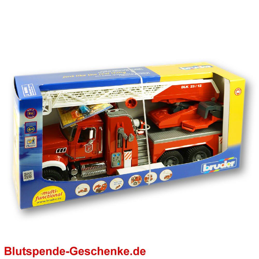 Blutspendegeschenk Spielzeug Feuerwehr