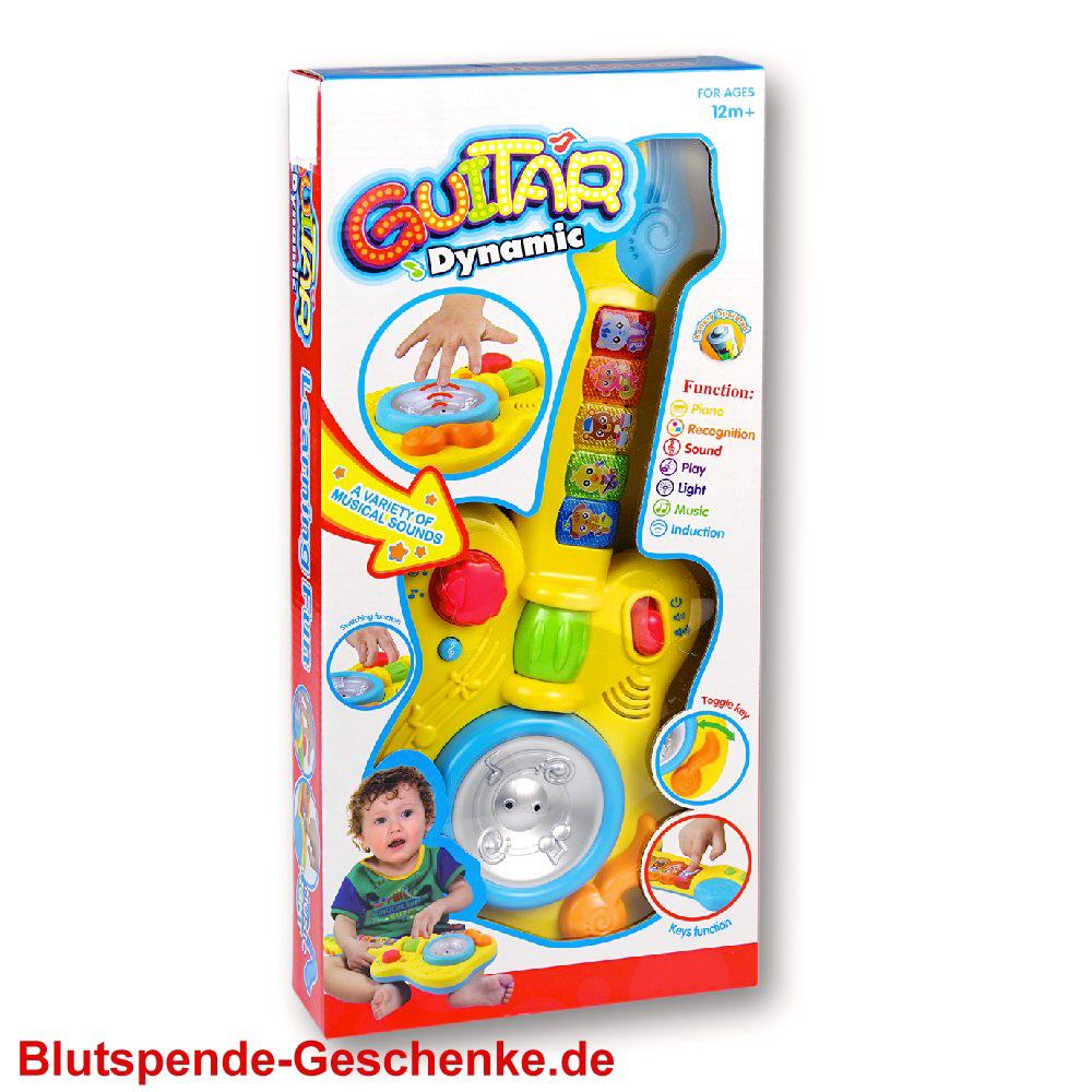 Blutspendegeschenk Spielzeug-Gitarre