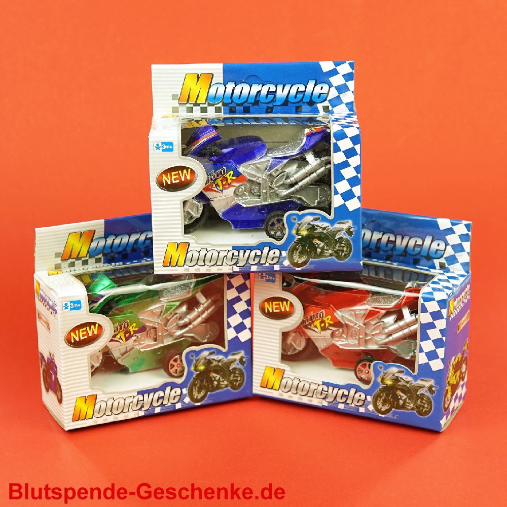 Blutspendegeschenk Spielzeug-Motorrad