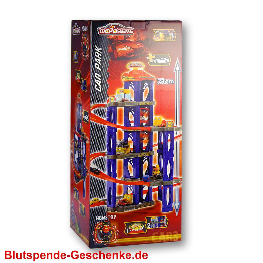 Blutspendegeschenk Spielzeug-Parkhaus