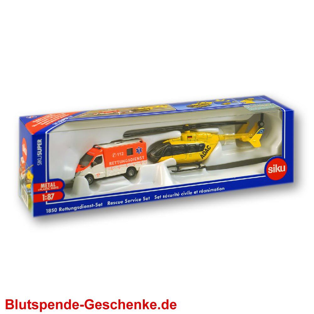 Blutspendegeschenk Spielzeug Rettungsstaffel