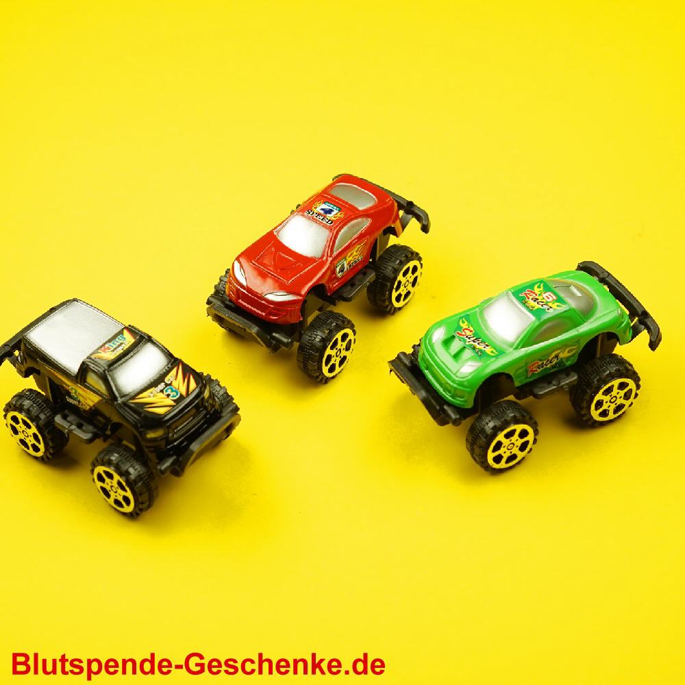 Blutspendegeschenk Spielzeug-Autos