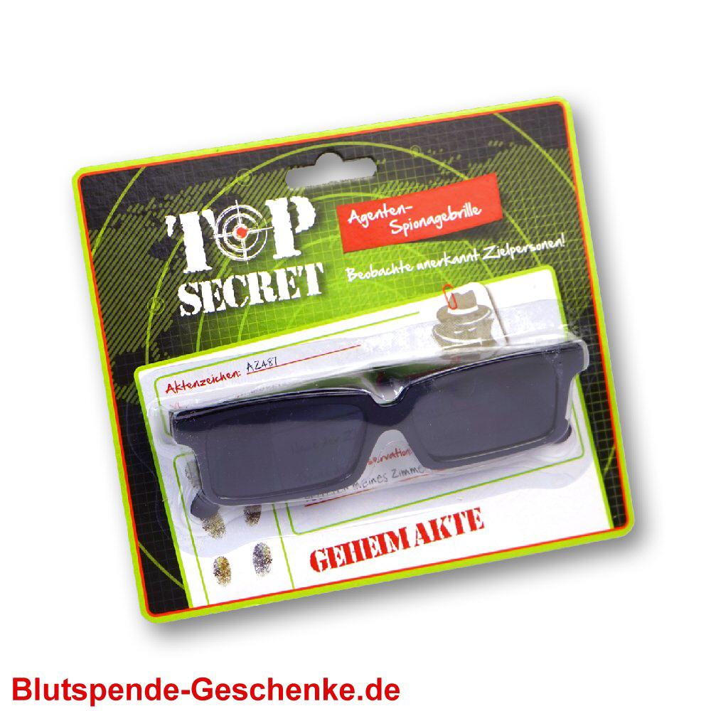 Blutspendegeschenk Spion-Sonnenbrille
