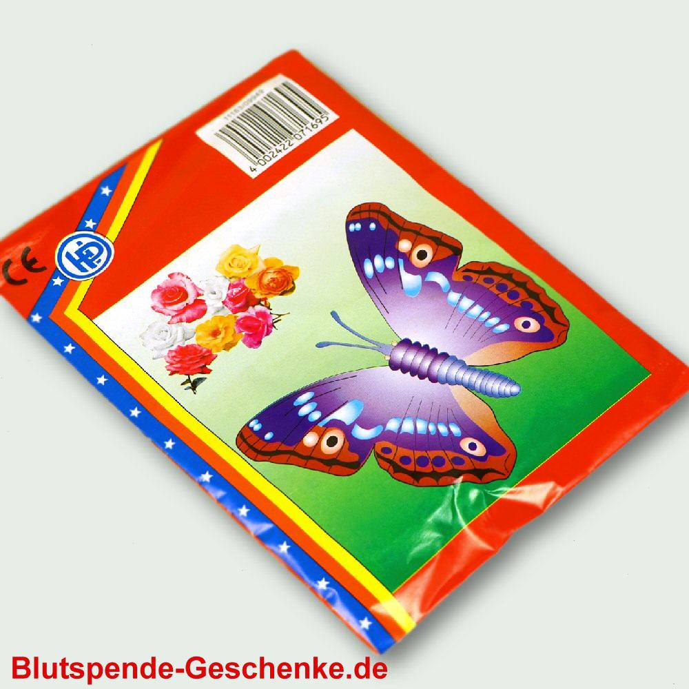 Blutspendegeschenk Styropor-Schmetterling