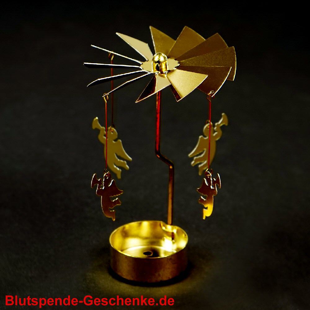 Blutspendegeschenk Teelicht-Karussell