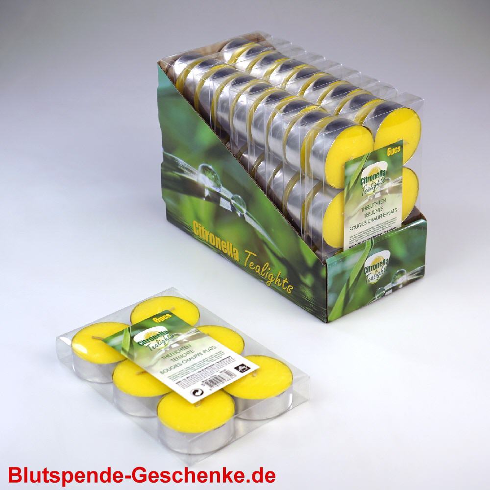 Blutspendegeschenk M&uuml;ckenlichter Zitronella