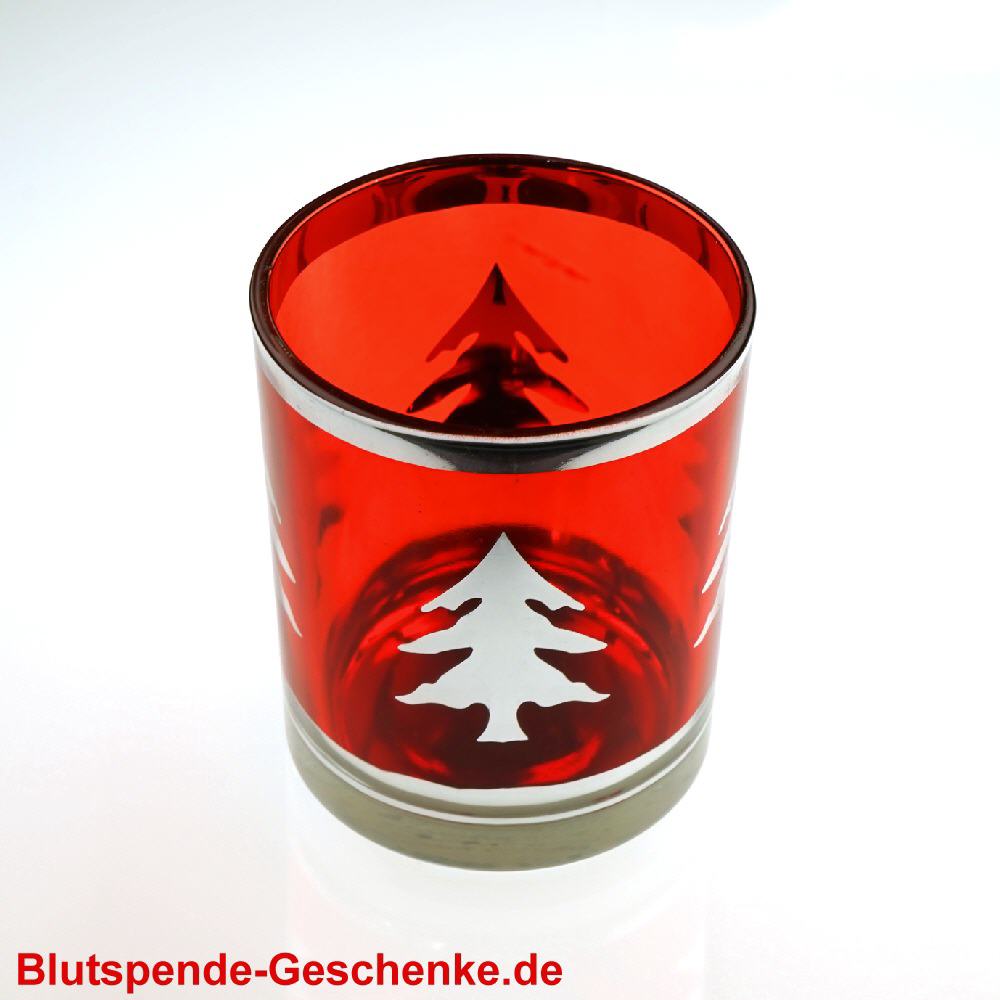 Blutspendegeschenk Weihnachts-Teelichthalter