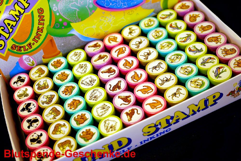 Blutspendegeschenk Tierstempel