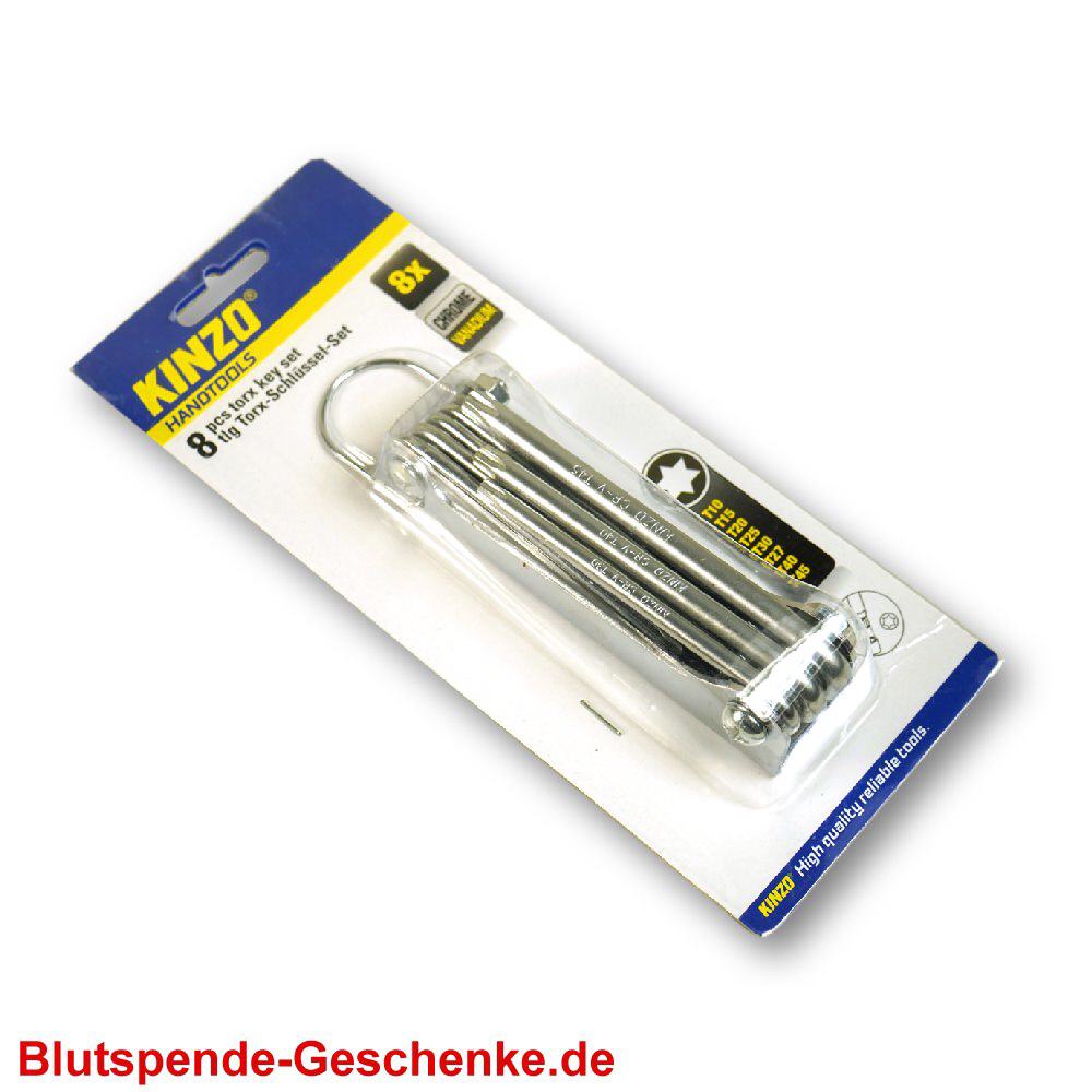 Blutspendegeschenk Torx-Schl&uuml;ssel-Set