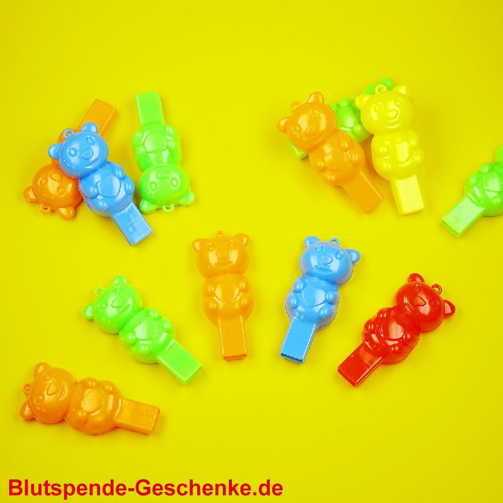 Blutspendegeschenk Trillerpfeife B&auml;rchen