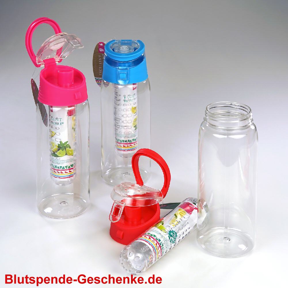 Blutspendegeschenk Trinklasche mit Einsatz