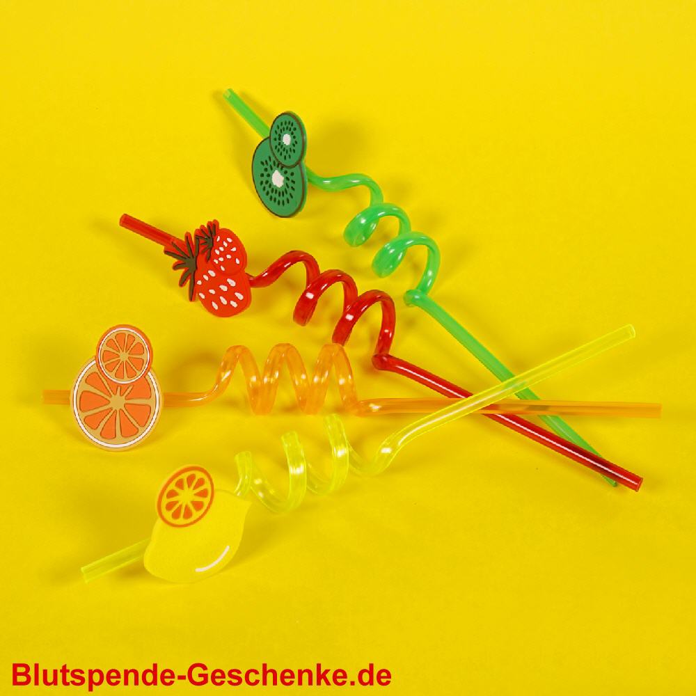 Blutspendegeschenk Trinkhalme