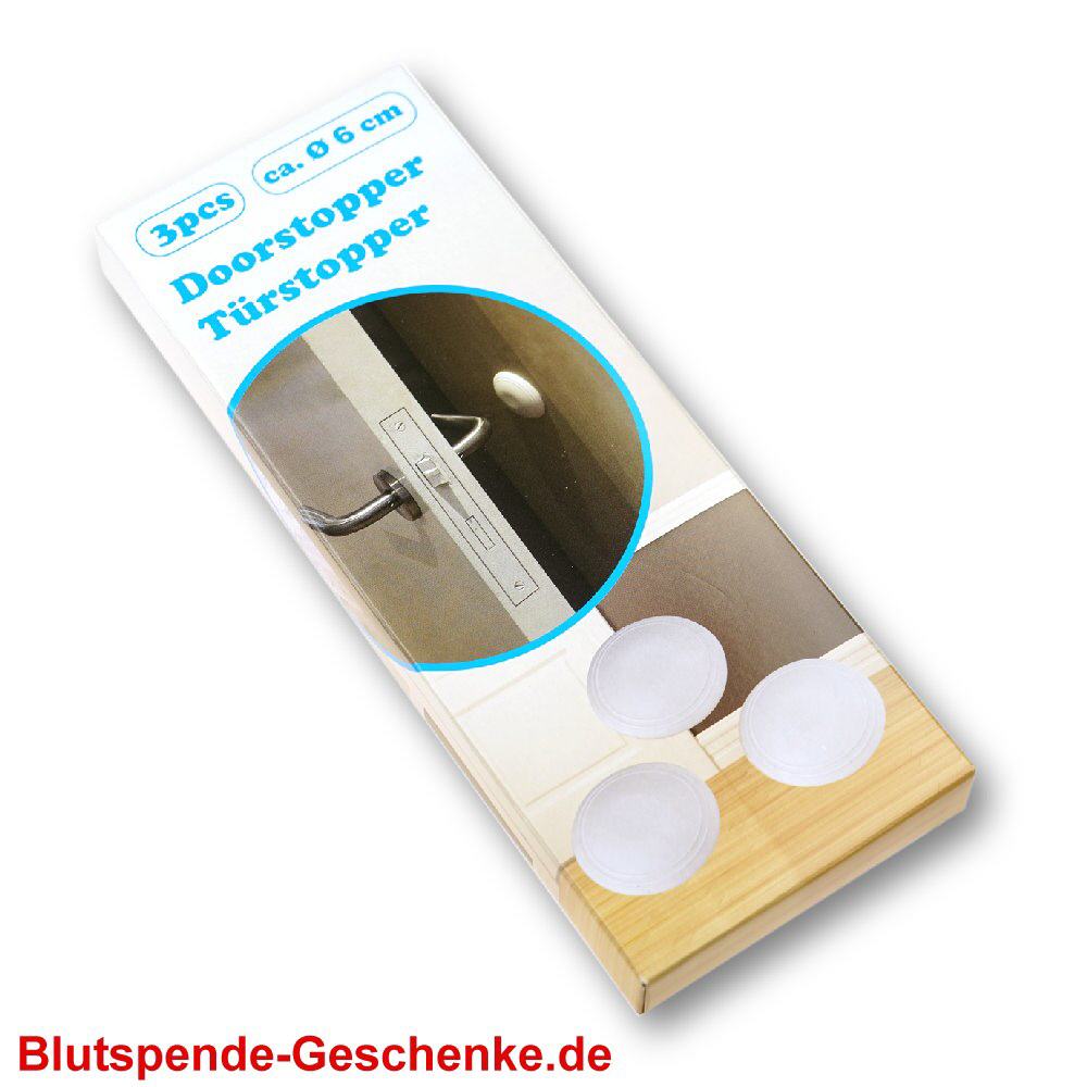 Blutspendegeschenk 3er-Set T&uuml;rpuffer