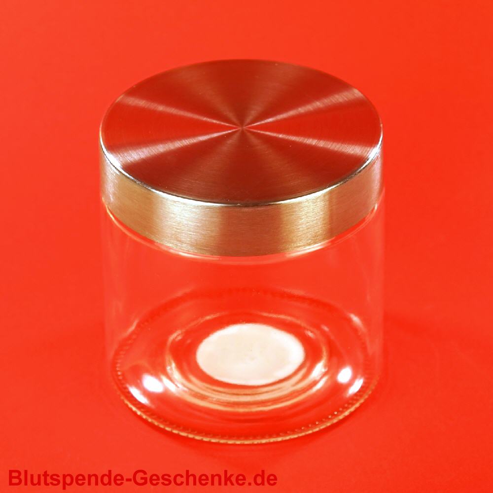 Blutspendegeschenk Vorratsglas