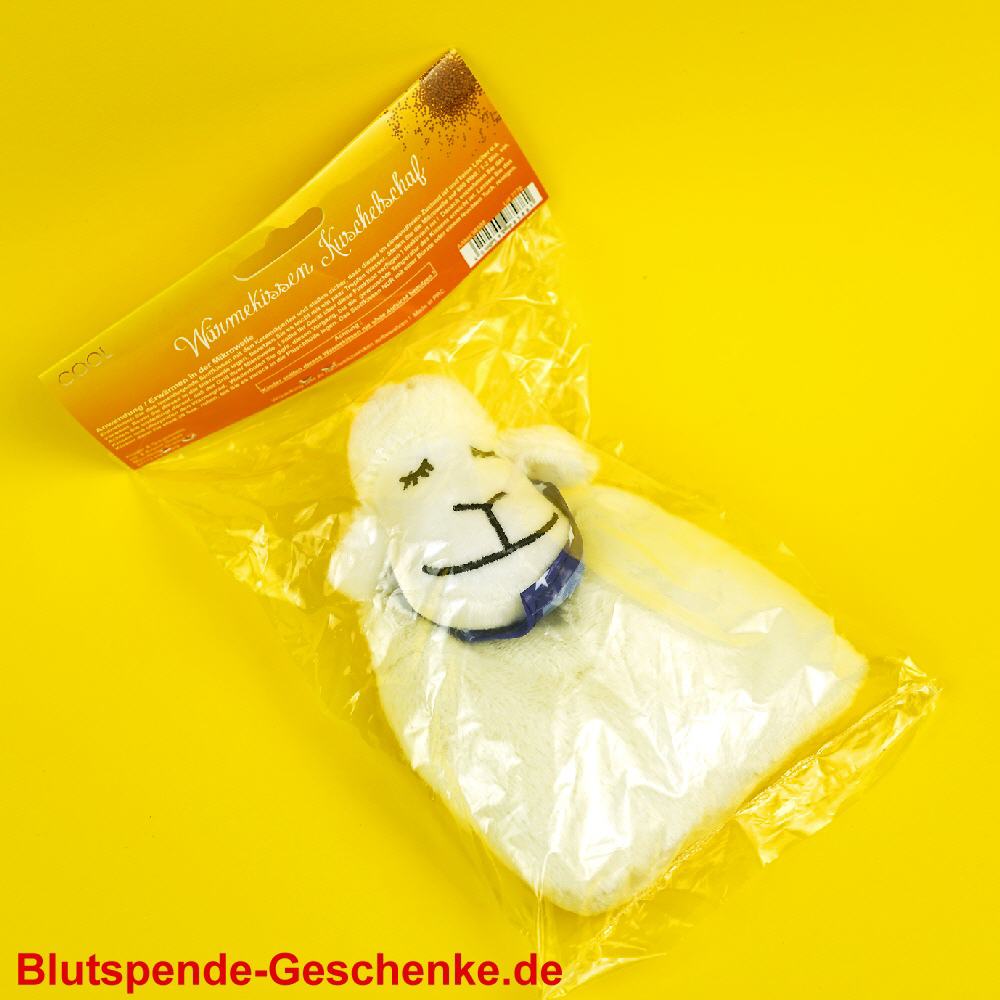 Blutspendegeschenk W&auml;rmekissen-Schaf